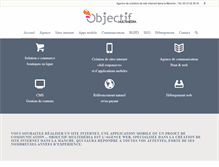 Tablet Screenshot of objectif-multimedia.com